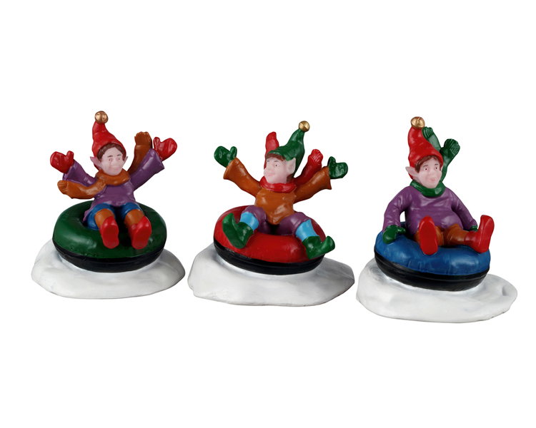 Lemax Snow tubers, set of 3 ornament  - 