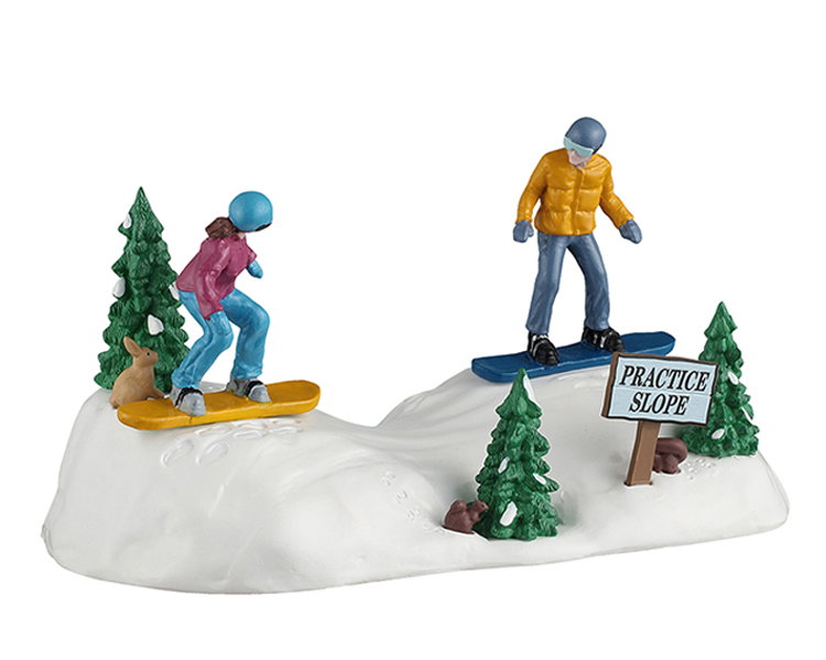 Lemax Snowboarding practice ornament  - 