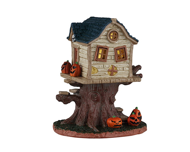 Lemax Skull tree house, ac adaptable (not included) ornament  - 