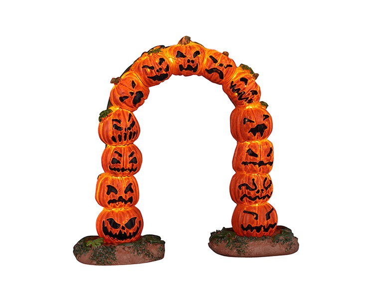 Lemax Pumpkin arch, b/o (4.5v) ornament  - 