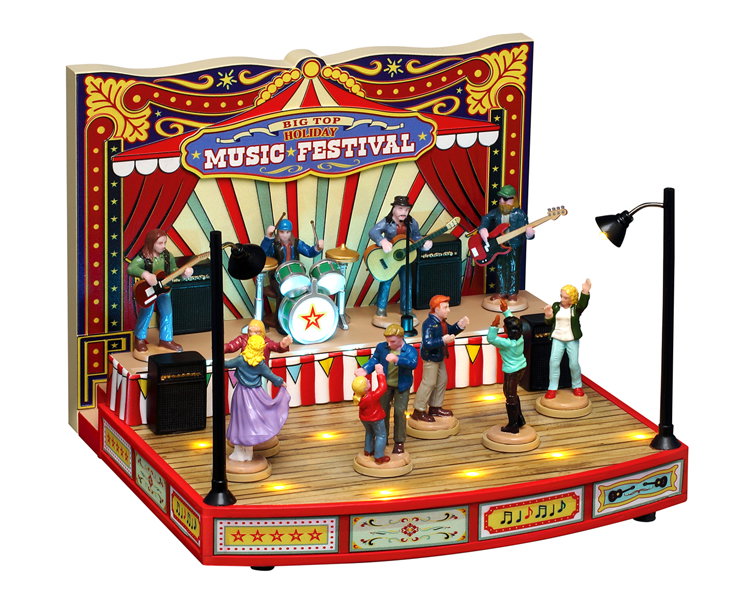 Lemax Big top holiday music festival, incl. adaptor 74254, 550 ma (white) ornament  - 
