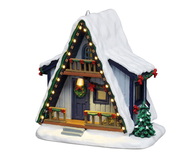 Lemax A-frame rental home, ac adaptable (not included) ornament  - 