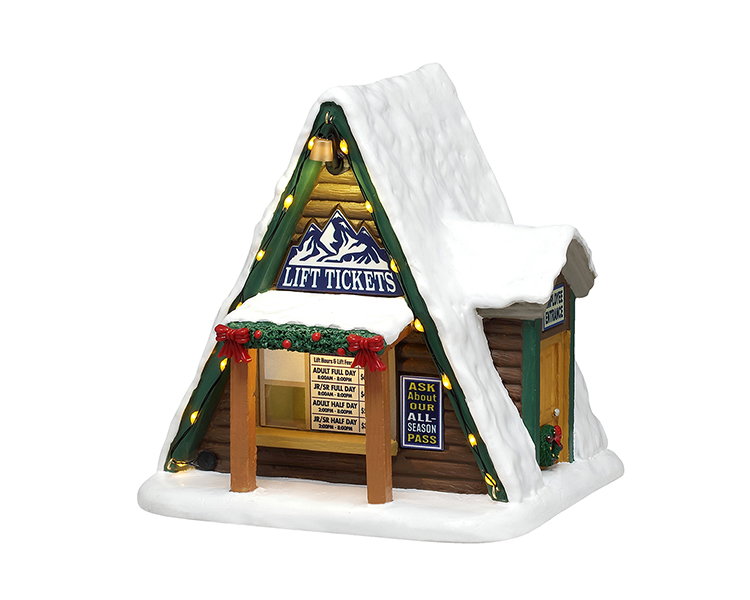 Lemax Lift ticket booth, ac adaptable (not included) ornament  - 