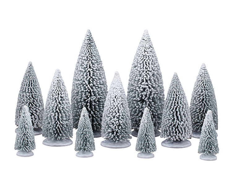 White pine trees, set of 11 ornament LEMAX - Lemax