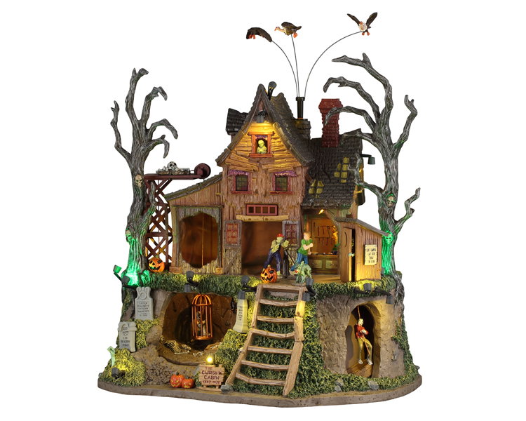 Lemax The cursed cabin, incl. adaptor 44402, 550 ma (black) ornament  - 