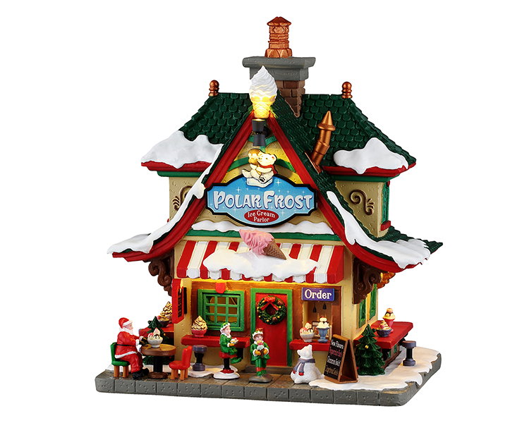 Lemax Polar frost ice cream parlor, b/o (4.5v) ornament  - 