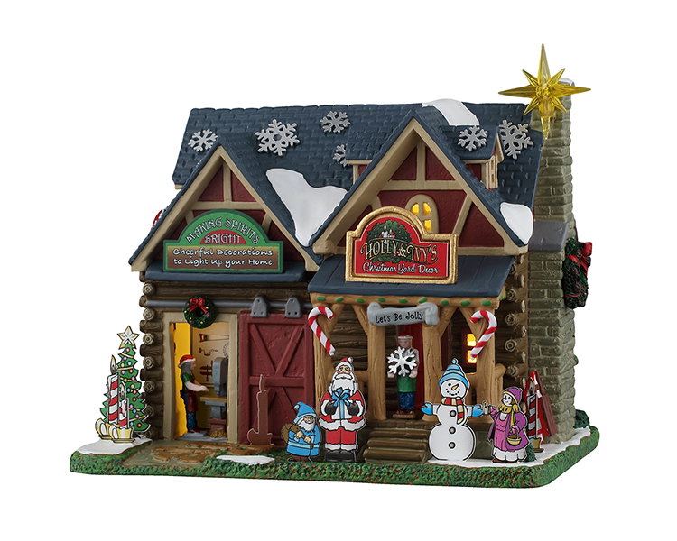 Lemax Holly & ivy's christmas yard decor, incl. adaptor 44338, 100 ma (white) ornament  - 