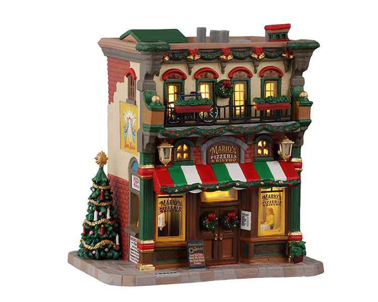 Lemax Mario's pizzeria & bistro, incl. adaptor 44338, 100 ma (white) ornament  - 