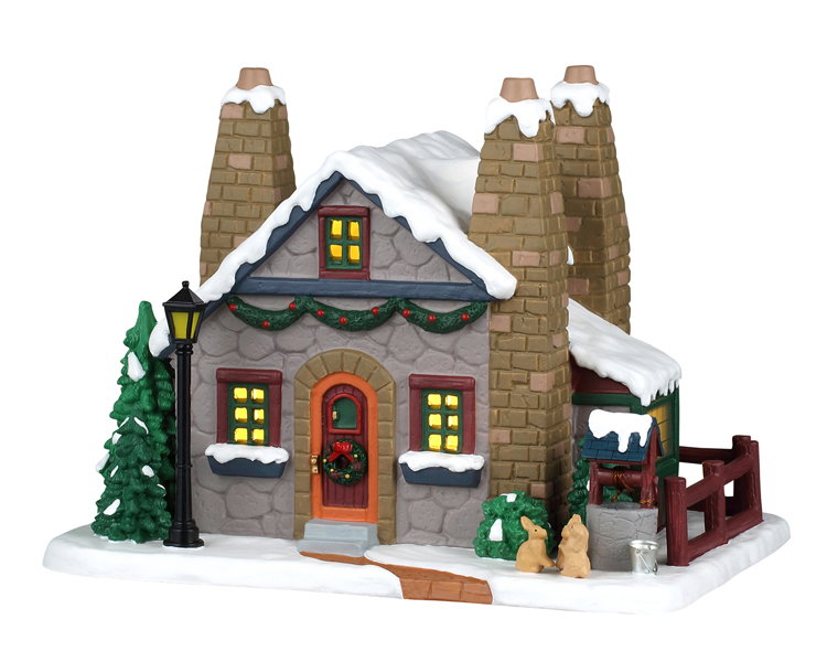 Lemax Piney grove cottage, incl. adaptor 44338, 100 ma (white) ornament  - 