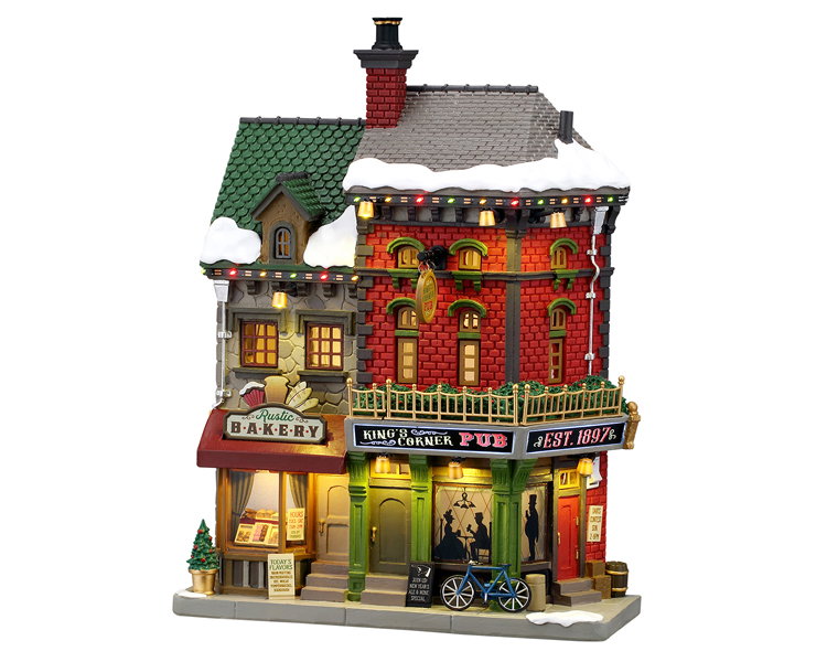 Lemax King's corner pub, b/o (4.5v) ornament  - 