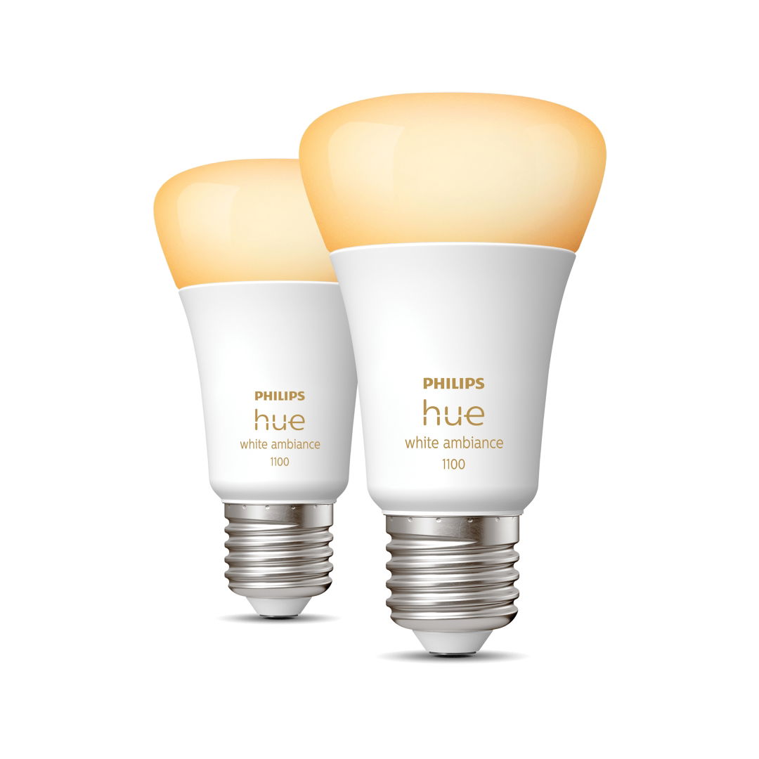 Hue standaardlamp warm tot koelwit licht 2 pack E27 1100lm Philips