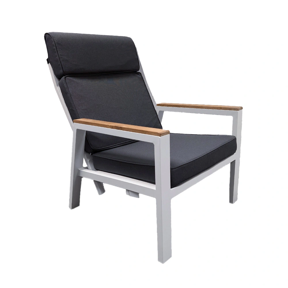 Trestino Stefano Relax Tuinstoel Verstelbaar - Teak/Wit  - 