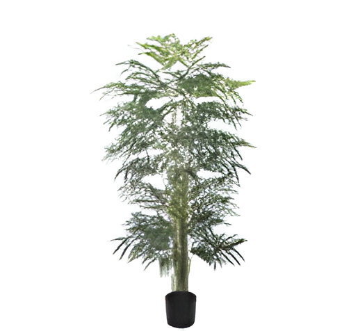 Real touch bamboo palm tree 180 cm 561 lvs in pot - Driesprong collection