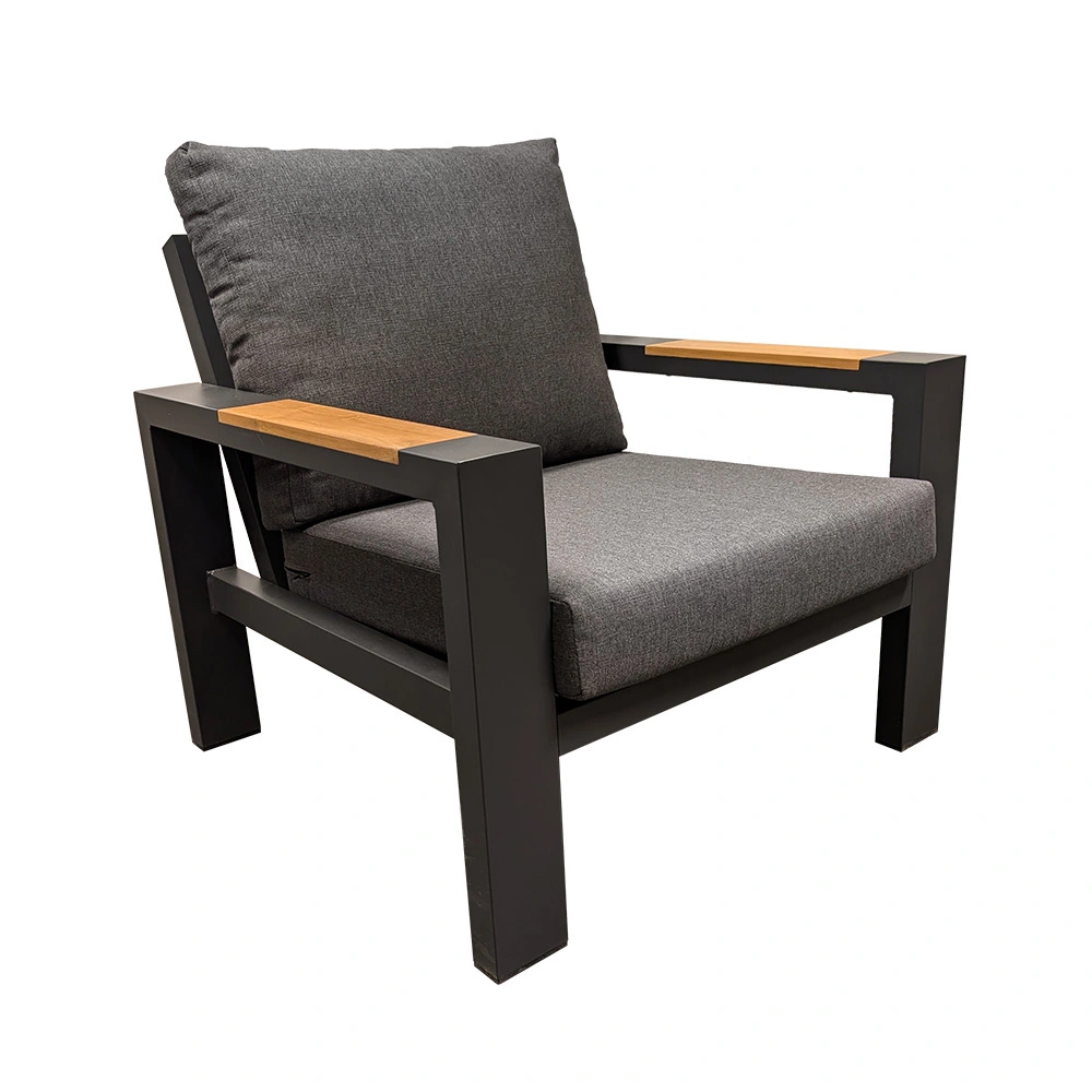 Buitengewoon de boet Benton Lounge Tuinstoel - Antraciet  - 
