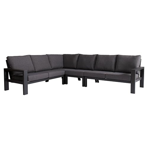 Buitengewoon de boet Benton Hoek Loungebank - Antraciet  - 