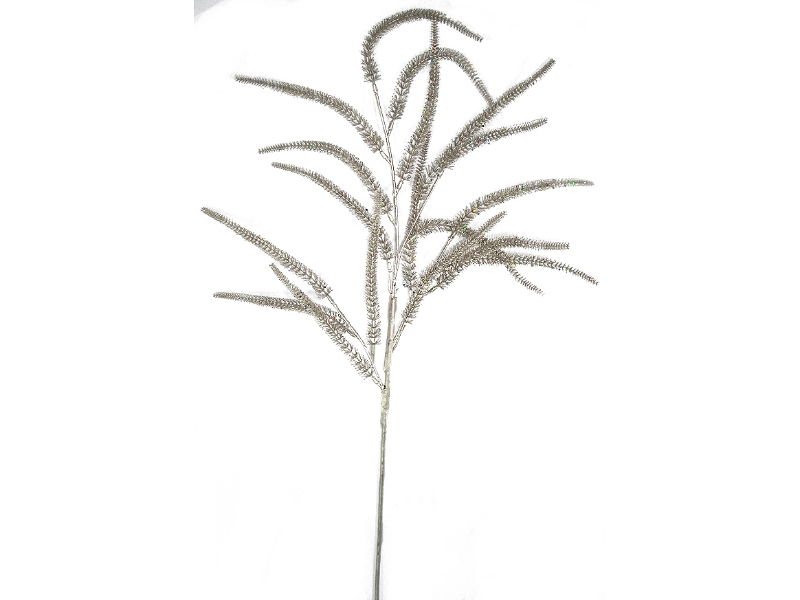 Kunst kattenstaart tak zilver, 90 cm - Buitengewoon de Boet