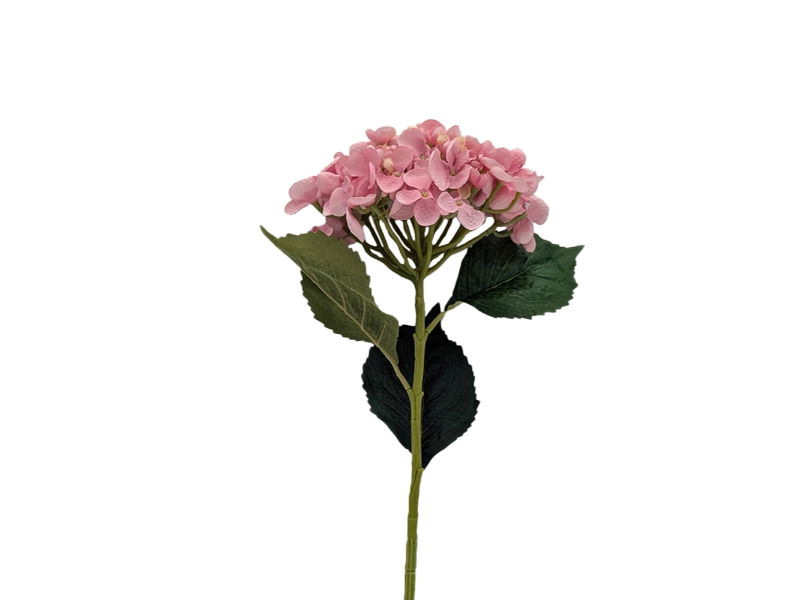 Kunstbloem hortensiatak pink, 52 cm - Buitengewoon de Boet