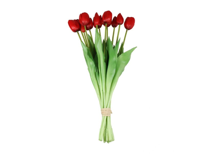 Bosje kunst tulpen de boet 12x, rood - Buitengewoon de Boet
