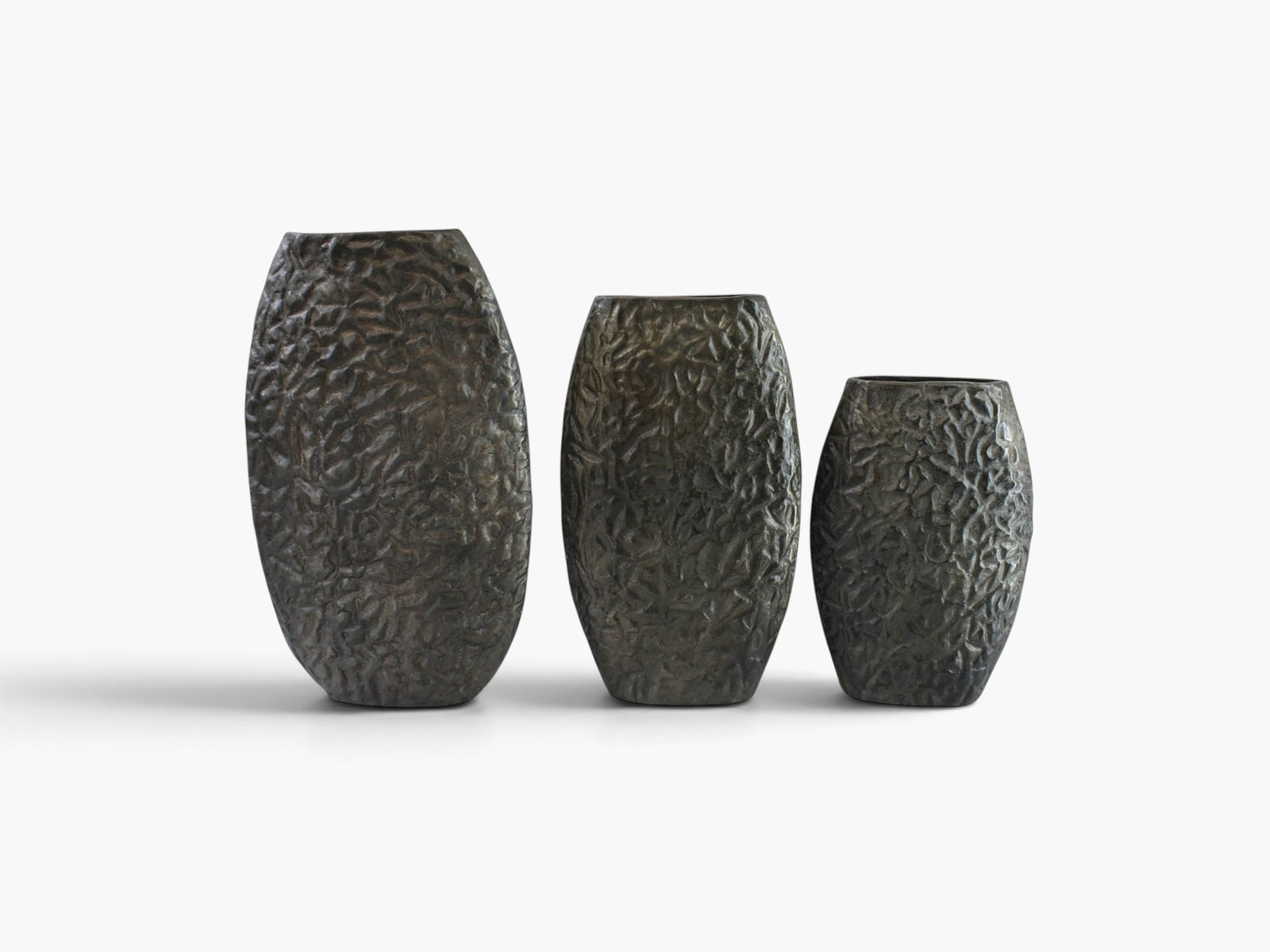 Aluminium long vase Sm.Black L 36x58cm 1 stuk Buitengewoon de Boet - Buitengewoon de boet