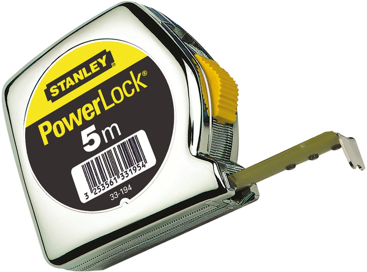 Rolmaat powerlock 8m Stanley