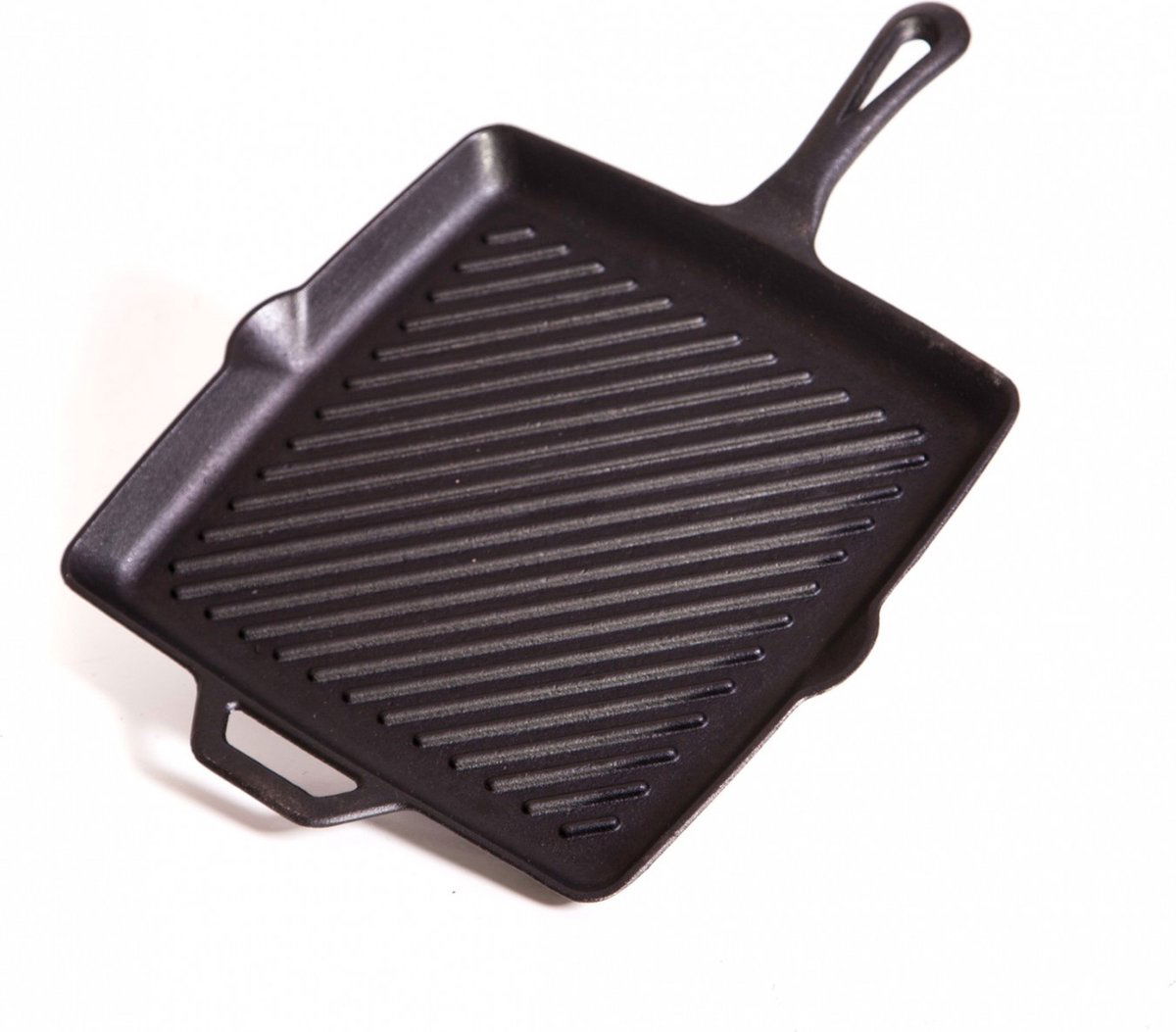 11 inch Square Cast iron Skillet with Ribs dia. 28 cm Grandhall