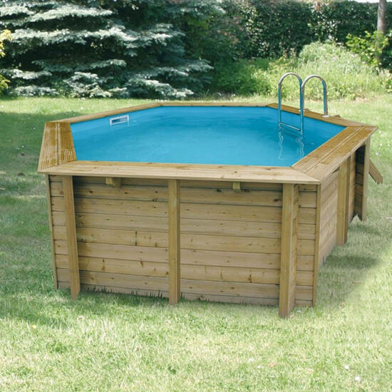 Pool Azura d410h120 cm blauw met zeil Ubbink - Ubbink