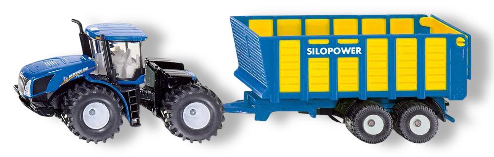 New Holland Tractor met Hooiwagen Siku - Hortus