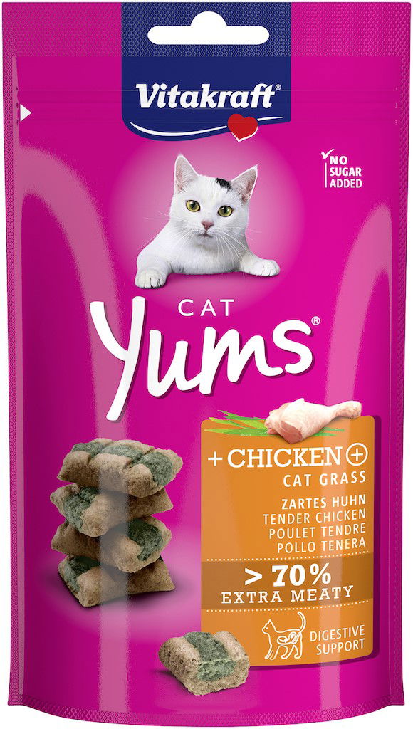 Cat Yums kip & kattengras 40 g - Vitakraft