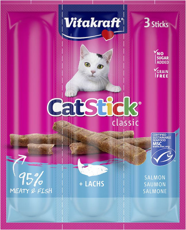 Cat Stick zalm MSC 3 stuks - Vitakraft