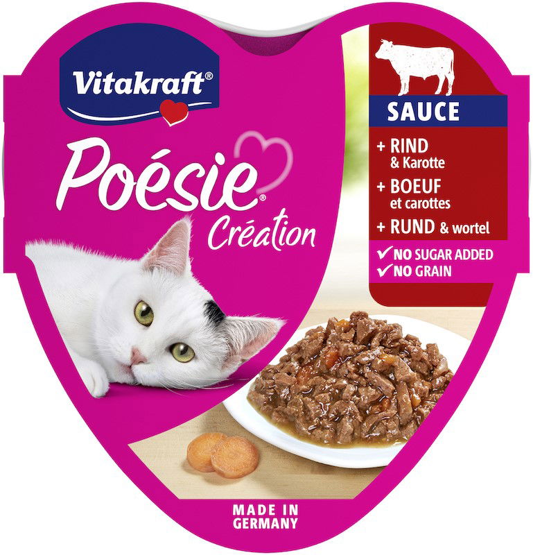 Poesie Creation Beef & Carotte Sauce 85 gram - Vitakraft