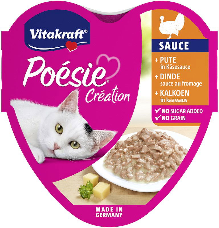 Poesie Creation kalkoen & kaassaus 85 gram - Vitakraft
