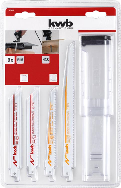 Kwb Reciprozaagbladenset 9dlg