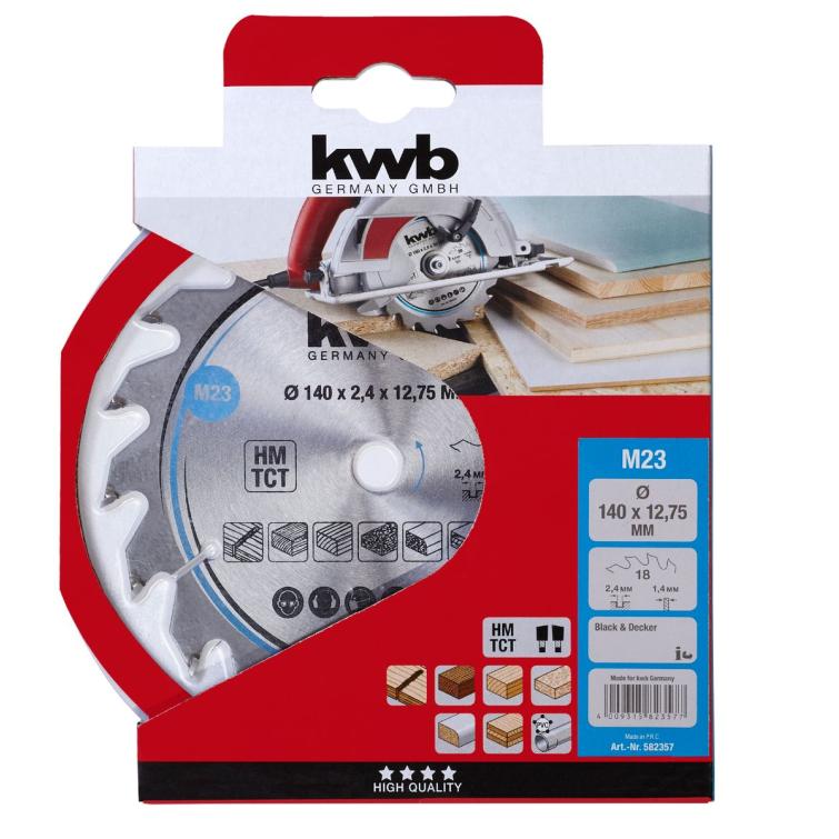 Kwb Cirkelzaagblad hm 140×12,75 23m – grijs