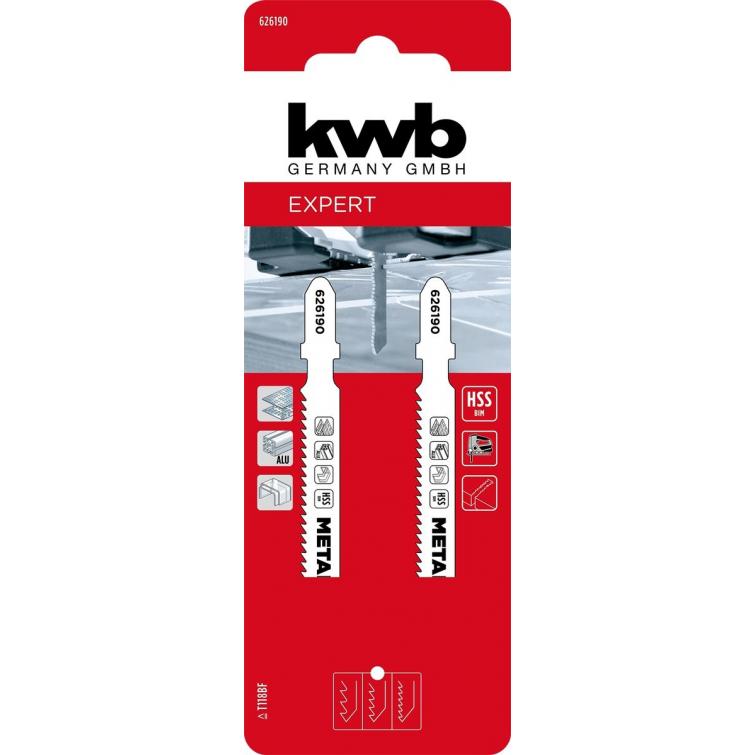 Kwb Dec.zaagbladen mid. metaal 2st