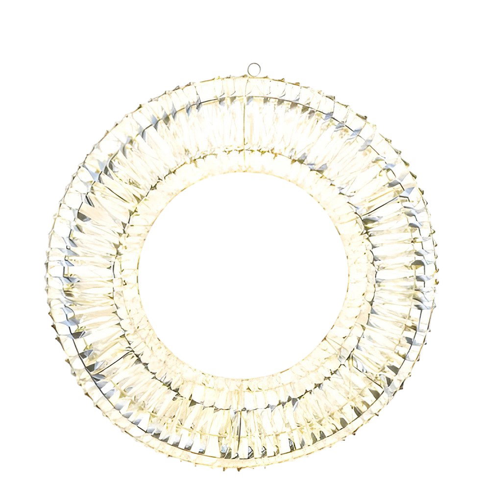 Verlichte Kerstkrans Zilver 480 LED Gehlmann - Gehlmann