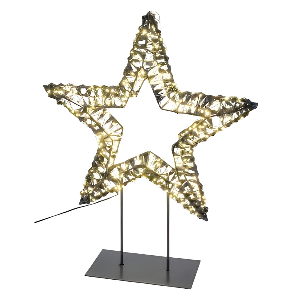 Verlichte Ster Staand Zwart 300 LED Gehlmann - Gehlmann