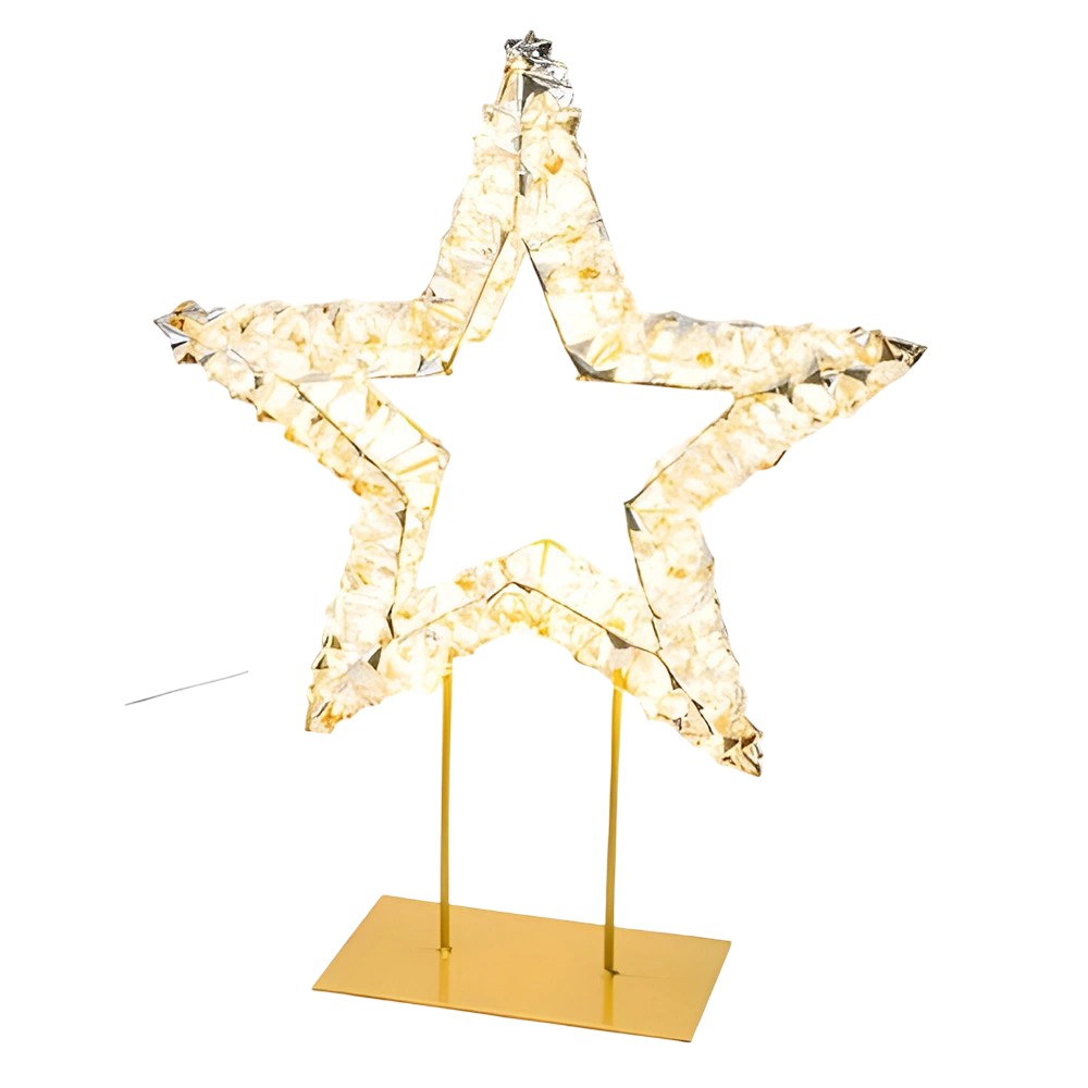 Verlichte Ster Staand Goud 300 LED Gehlmann - Gehlmann