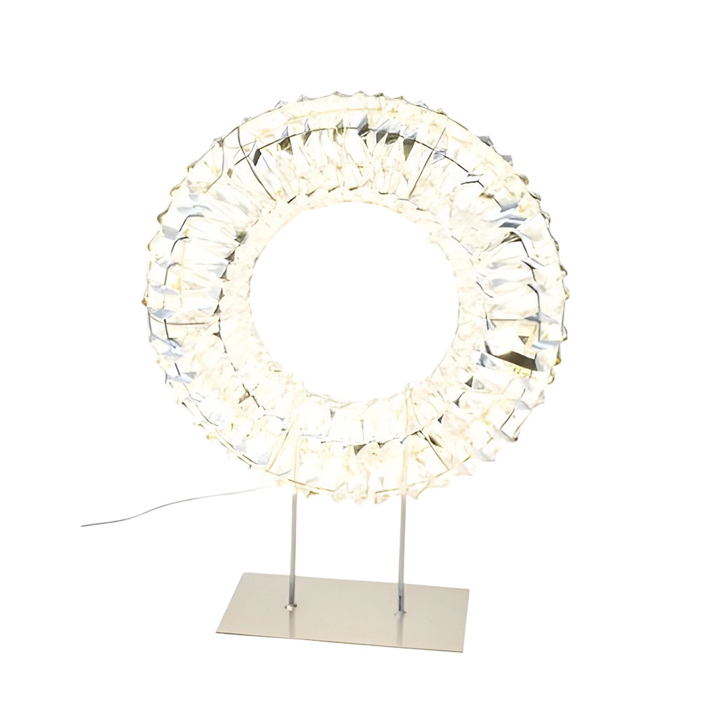 Verlichte Kerstkrans Staand Zilver 300 LED Gehlmann - Gehlmann
