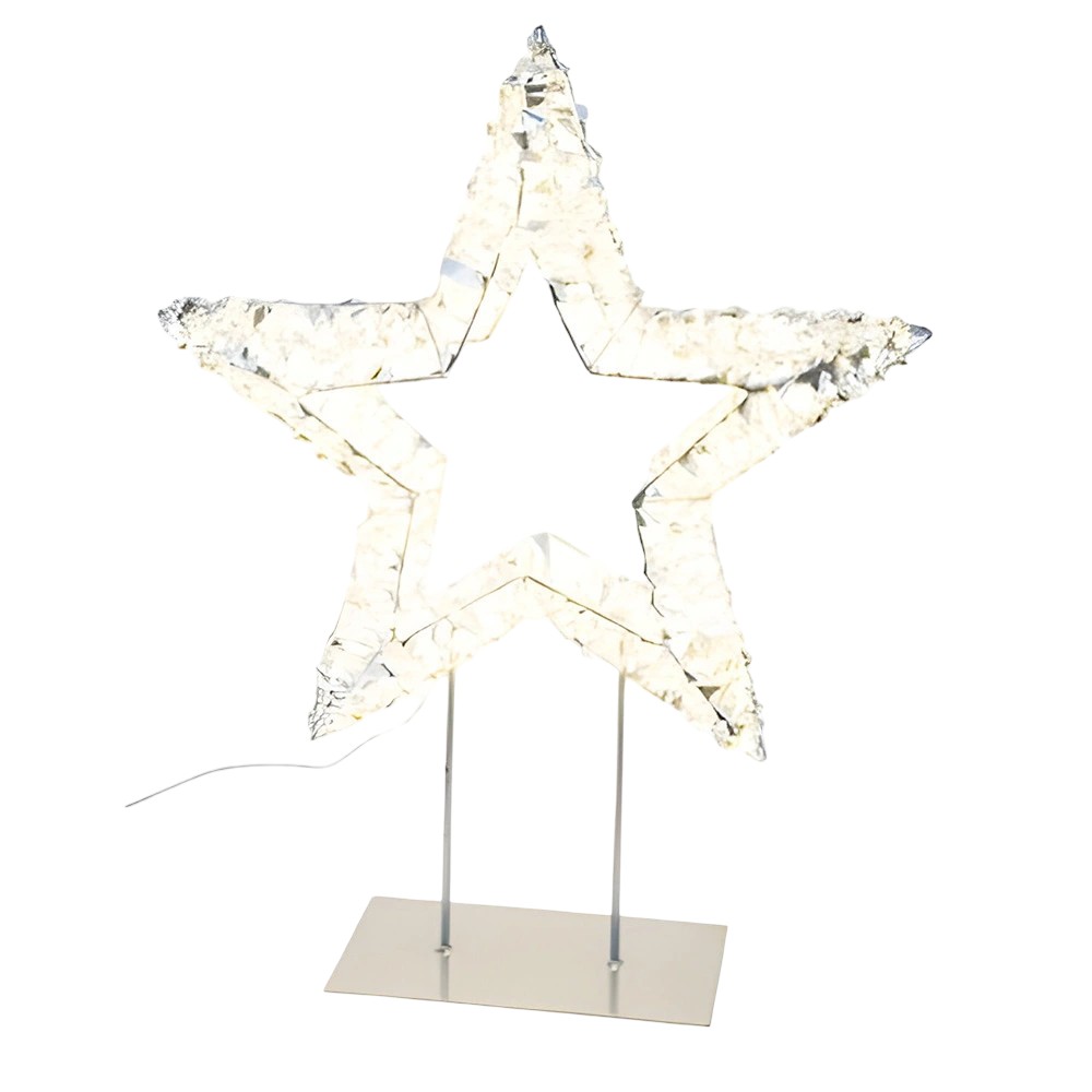 Verlichte Ster Staand Zilver 300 LED Gehlmann - Gehlmann