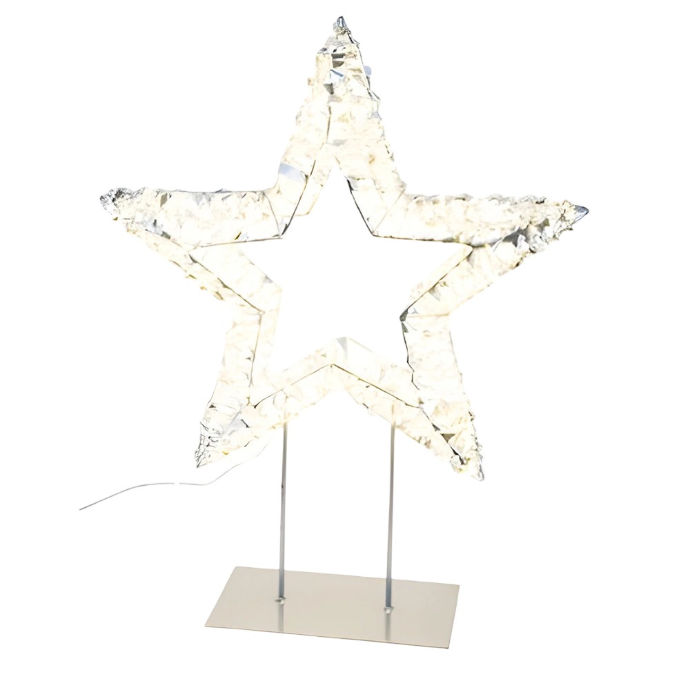 Verlichte Ster Staand Zilver 480 LED Gehlmann - Gehlmann