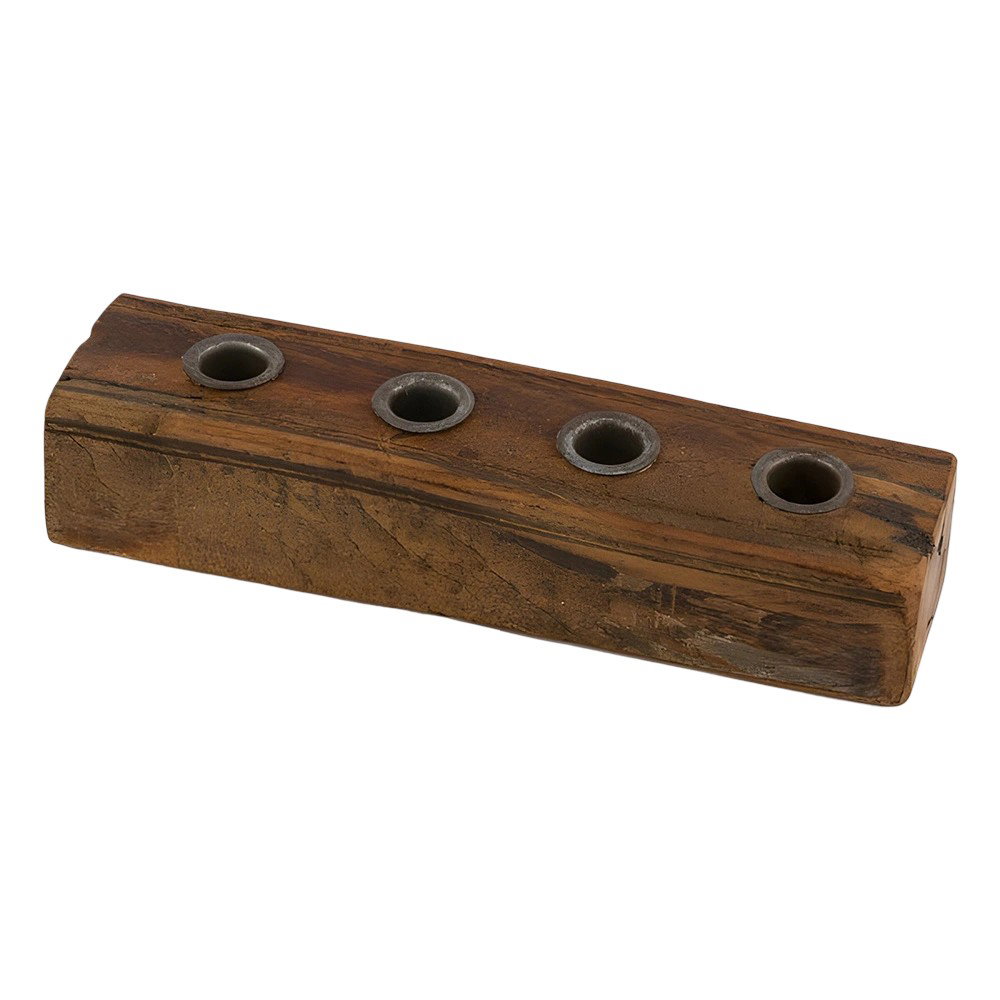 Dinerkaarshouder hout 4 kaarsen 29,5x7 cm Gehlmann - Gehlmann
