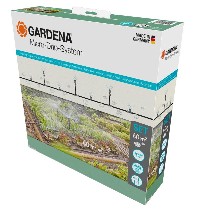 Micro Drip Bewatering moestuin bloembed Set (60 m2) Gardena