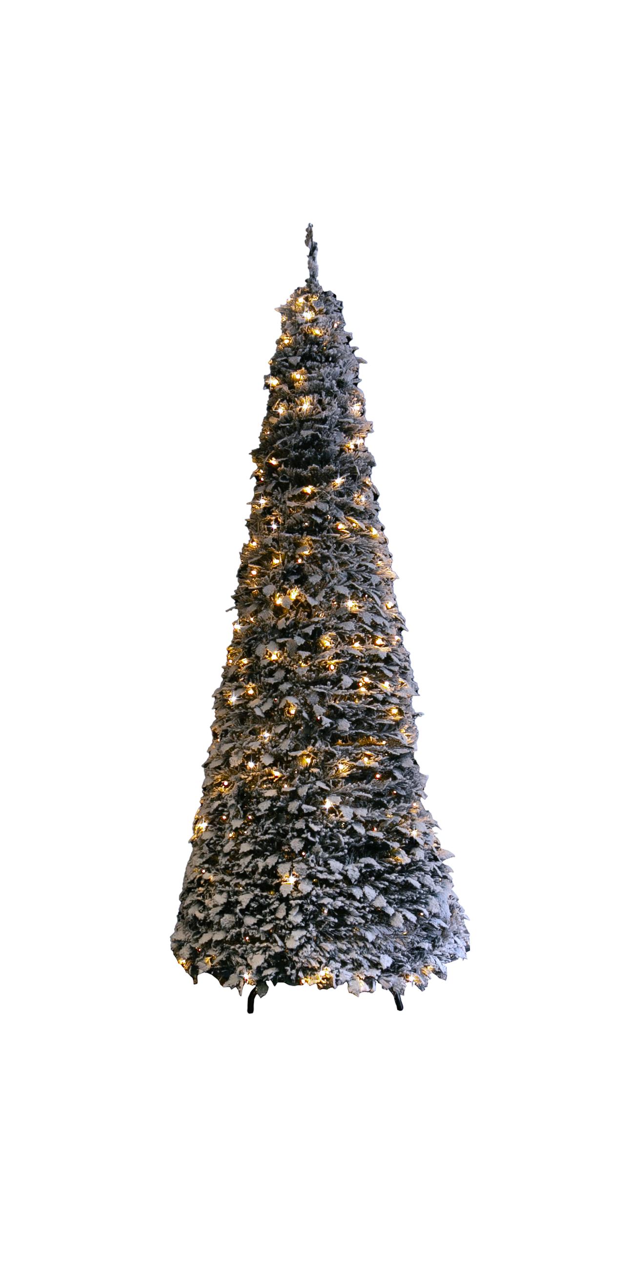 Outdoor Snowtree 210 x 75 cm, 300 LED, warmwit, K2033, transformator FDL - Fdl