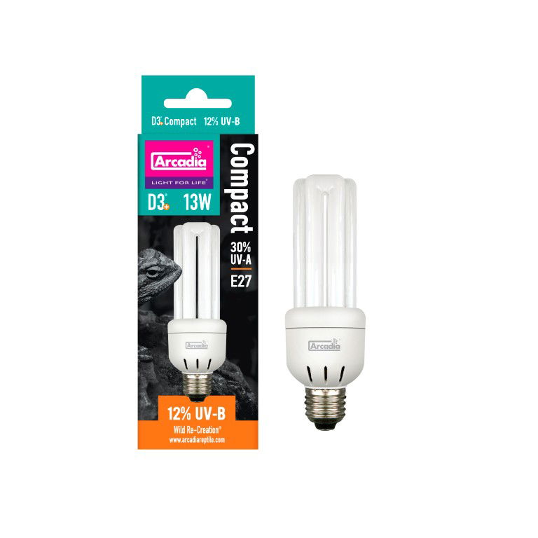 Aquadistri Arcadia  d3 compact lamp mini 12% uvb 13 watt - 