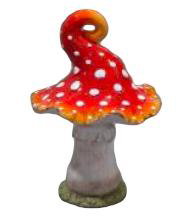 Paddenstoel rood 29x28xh49cm Uniplant - Uniplant