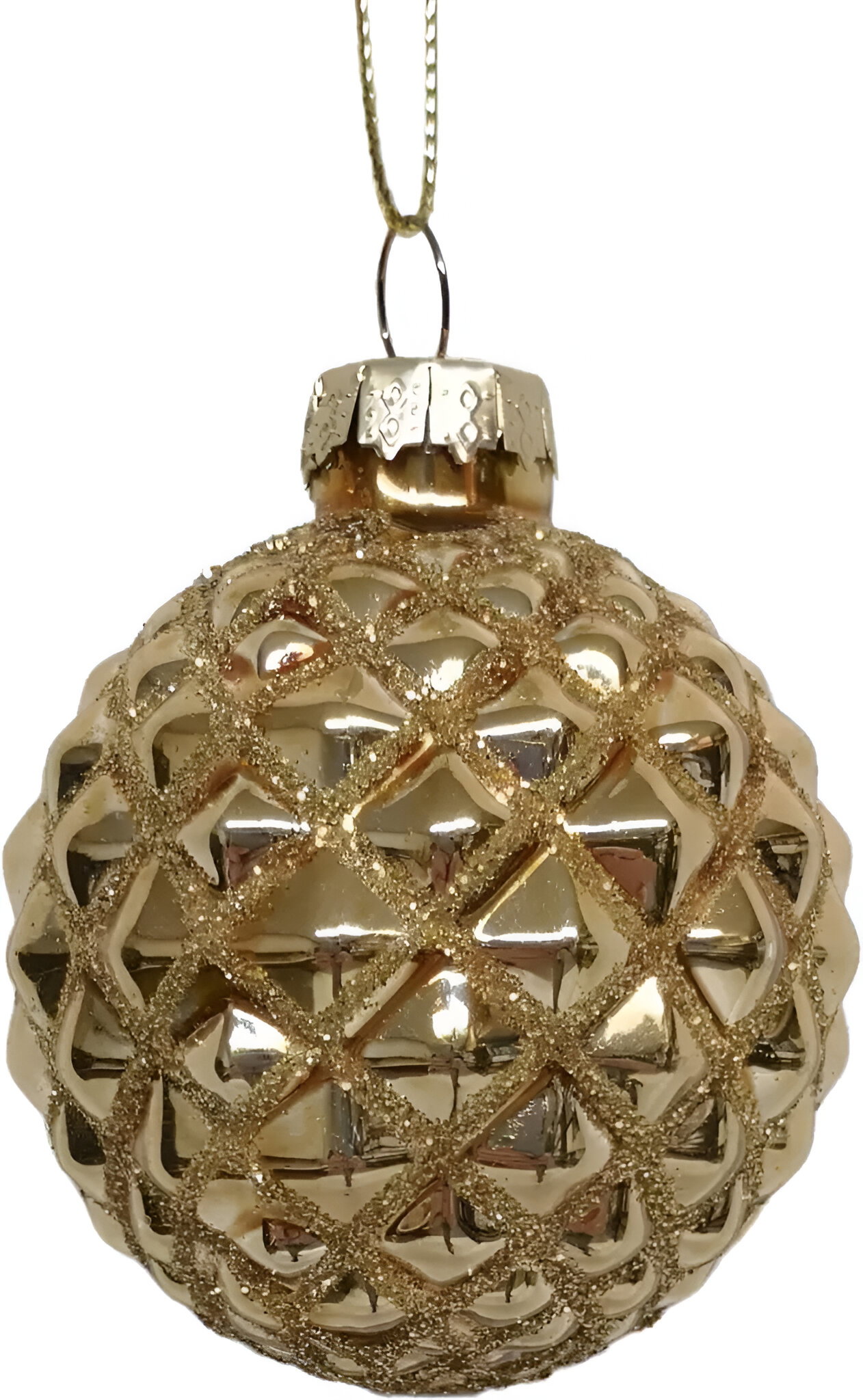 Uniplant Kerstbal hip goud 6 cm  - 