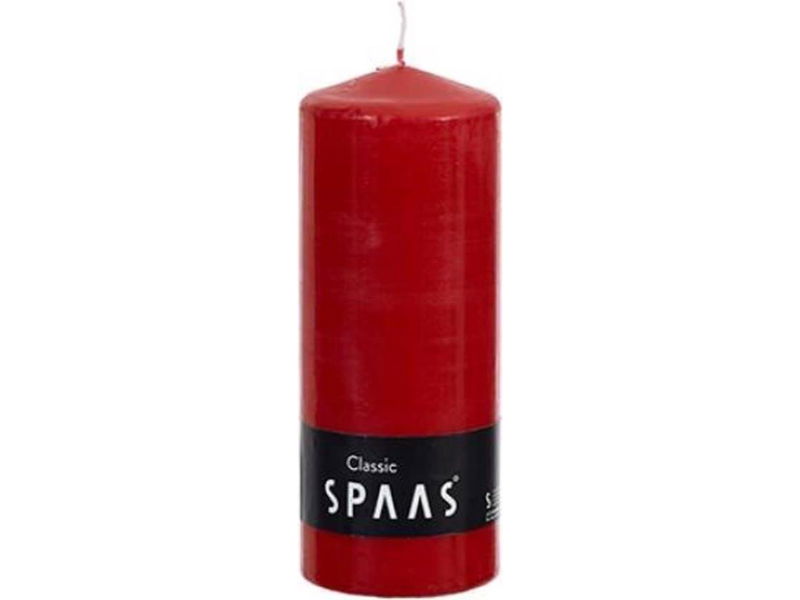 Cylinder d8h20 cm rood - Spaas