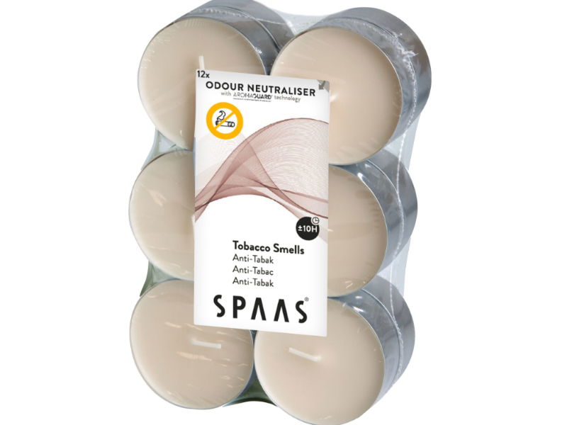 Spaas Geurtheelicht 10u 12st anti-tabak - 