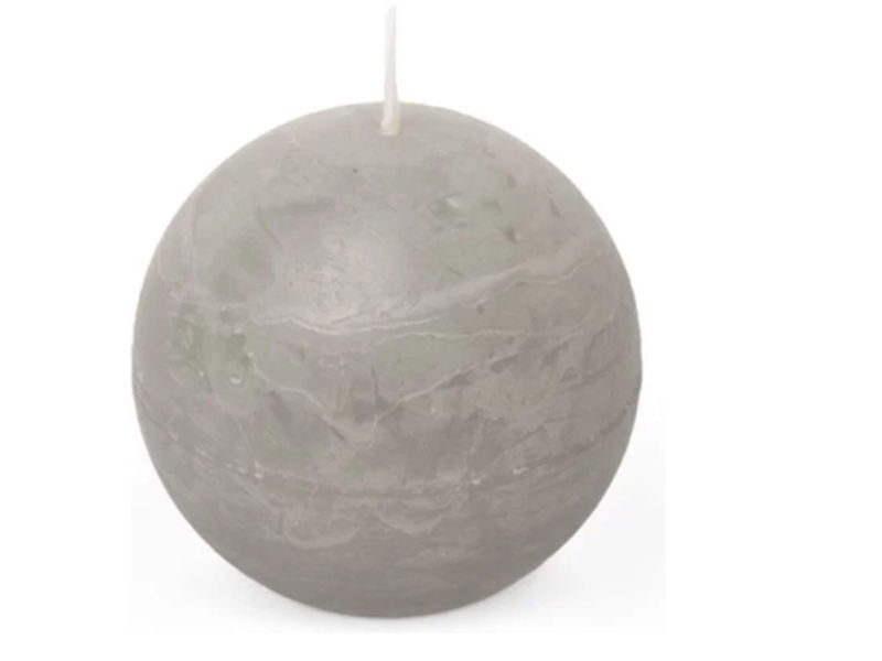 Bolkaars rustiek d8 cm lichtgrijs - Spaas