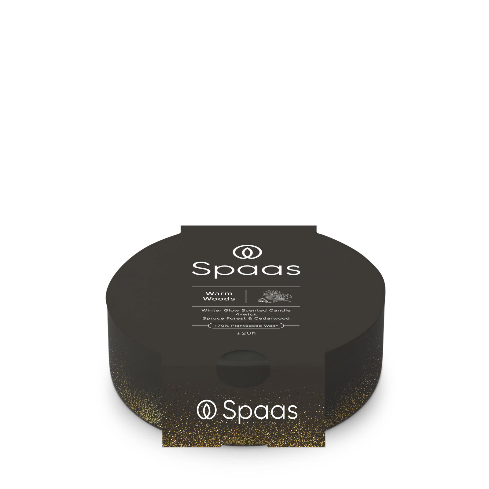 Geurkaars 4-wiek Warm Woods kaars Spaas - Spaas